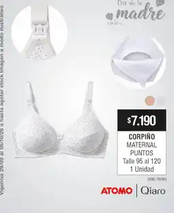 Atomo Conviene Atomo corpiño maternal puntos oferta