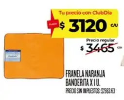 Supermercados DIA Franela naranja oferta
