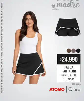 Atomo falda pantalon
