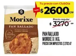 Supermercados DIA Morixe pan rallado oferta