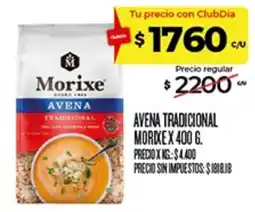Supermercados DIA Morixe avena tradicional oferta