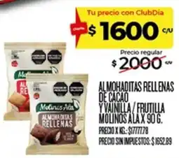 Supermercados DIA Molinos Ala almohaditas rellenas oferta