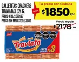 Supermercados DIA Traviata galletitas crackers oferta
