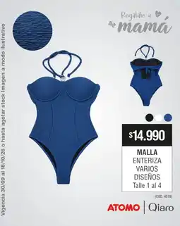 Atomo Conviene Atomo malla enteriza varios diseños oferta