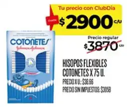 Supermercados DIA Cotonetes hisopos flexibles oferta