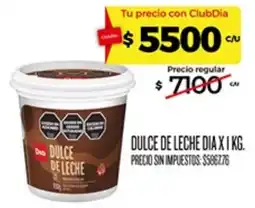 Supermercados DIA Dia dulce de leche oferta