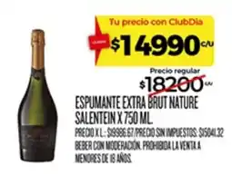Supermercados DIA Salentein espumante extra brut nature oferta
