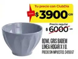 Supermercados DIA Bowl gris badem línea hogar oferta