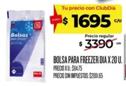 Supermercados DIA Día bolsa para freezer oferta