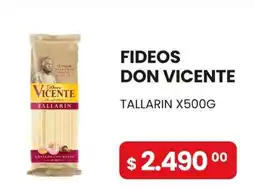 Piantoni Supermayorista Don vicente fideos tallarin oferta