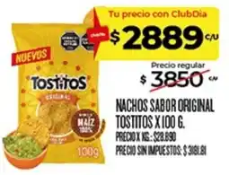 Supermercados DIA Tostitos nachos sabor original oferta