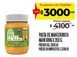 Supermercados DIA Mani king pasta de mani crunchy oferta