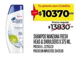 Supermercados DIA Head & shoulders shampoo manzana fresh oferta