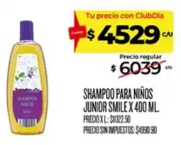 Supermercados DIA Junior smile shampoo para niños oferta