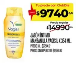 Supermercados DIA Vagisil jabón íntimo manzanilla oferta