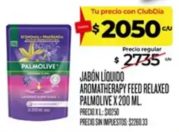 Supermercados DIA Palmolive jabón líquido aromatherapy feed relaxed oferta