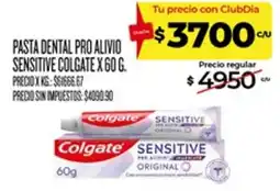 Supermercados DIA Colgate pasta dental pro alivio sensitive oferta