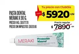 Supermercados DIA Meraki pasta dental oferta