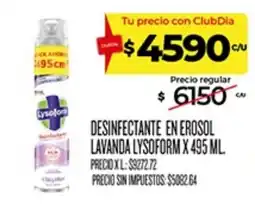 Supermercados DIA Lysoform desinfectante oferta