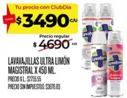 Supermercados DIA Lysol lavavajillas ultra limón magistral oferta