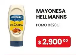 Piantoni Supermayorista Hellmanns mayonesa clásica oferta