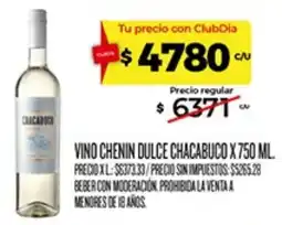 Supermercados DIA Chacabuco vino chenin dulce oferta