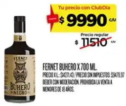 Supermercados DIA Fernet buhero oferta