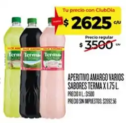 Supermercados DIA Terma aperitivo amargo varios sabores oferta