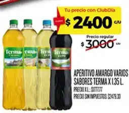 Supermercados DIA Terma aperitivo amargo varios sabores oferta