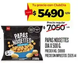 Supermercados DIA Dona papas noisettes oferta