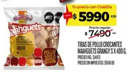 Supermercados DIA Naaahguets tiras de pollo crocantes oferta