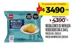 Supermercados DIA Dia medallones de merluza rebozados oferta