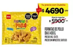 Supermercados DIA Dia formitas de pollo oferta