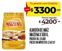 Supermercados DIA Maizena almidón de maíz oferta