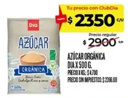Supermercados DIA Dia azúcar orgánica oferta