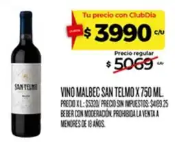 Supermercados DIA San telmo vino malbec oferta