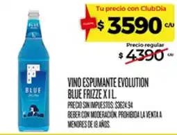 Supermercados DIA Blue vino espumante evolution blue frizzle oferta
