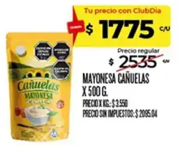 Supermercados DIA Cañuelas mayonesa oferta
