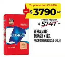 Supermercados DIA Taragui yerba mate oferta