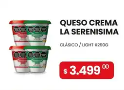 Piantoni Supermayorista La serenisima queso crema oferta