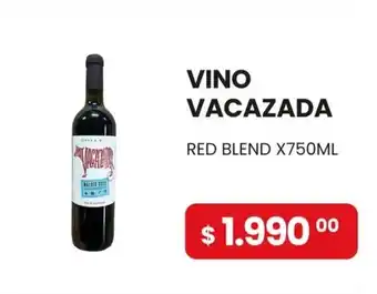 Piantoni Supermayorista Vacazada vino red blend oferta