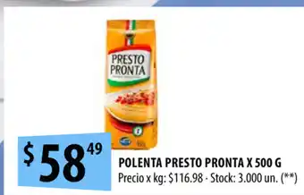 Presto Pronta Polenta x 500g