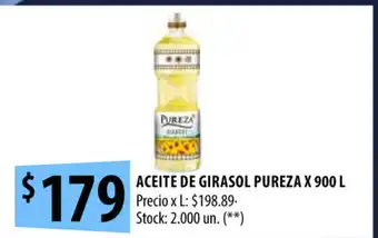 Punto Mayorista Pureza Aceite de Girasol x 900L oferta