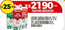Supermercados DIA La serenisima leche larga vida 1%/2%/3% oferta