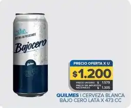 Carrefour Maxi Quilmes - cerveza blanca bajo cero oferta
