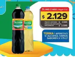 Carrefour Maxi Terma - aperitivo s/alcohol varios sabores oferta