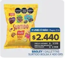 Carrefour Maxi Bagley - galletitas surtido bolsa oferta