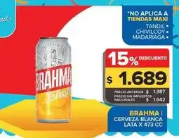 Carrefour Maxi Brahma - cerveza blanca oferta