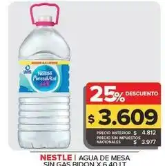 Carrefour Maxi Nestle - agua de mesa sin gas bidon oferta