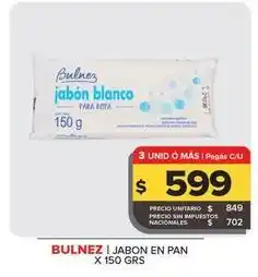 Carrefour Maxi Bulnez - jabon en pan oferta